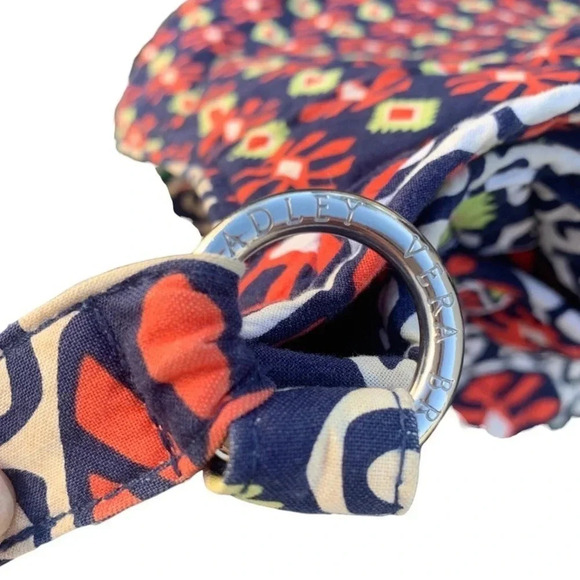 Vera Bradley Sun Valley RETIRED Print Crossbody Bag Southwest Orange Navy Sz OS - Picture 7 of 12